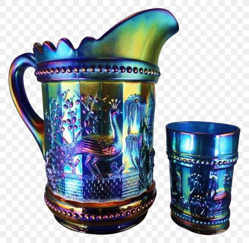 Carnival Glass Mug Pitcher Fenton Art Glass Company, PNG, 800x800px, Carnival Glass, Blue, Carnival, Ceramic, Cobalt Blue Download Free