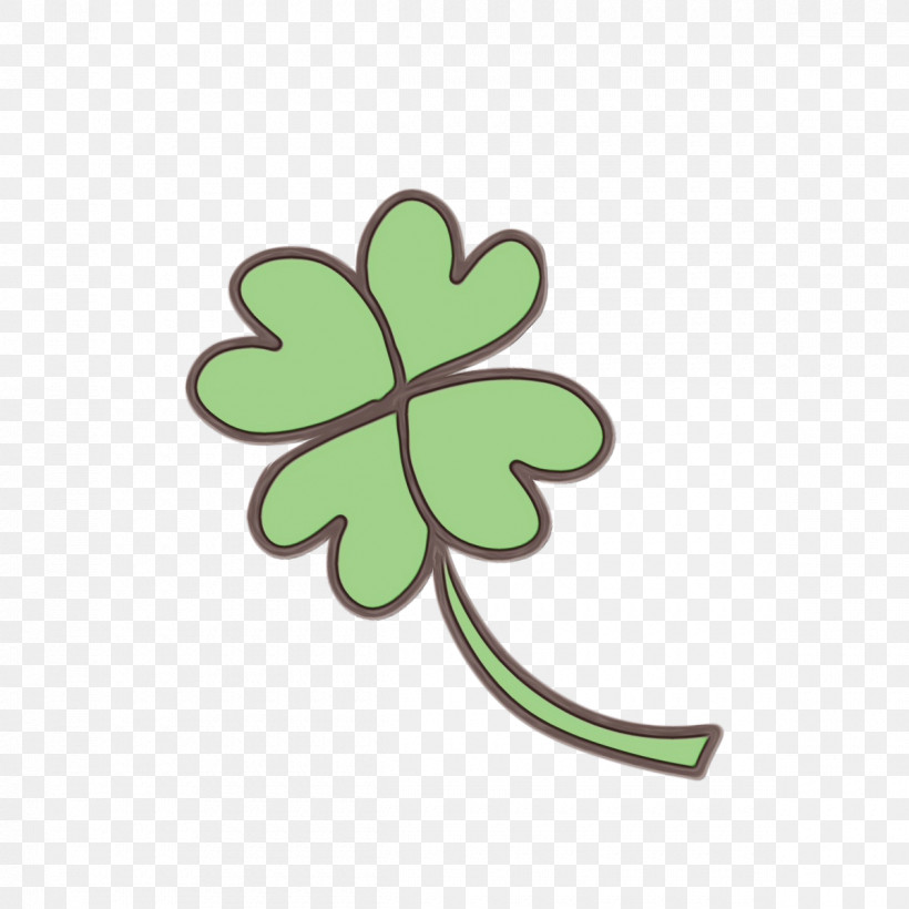 Shamrock, PNG, 1200x1200px, Watercolor, Biology, Flower, Green, Leaf Download Free