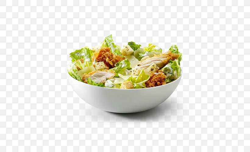 Caesar Salad KFC Chicken Restaurant, PNG, 500x500px, Caesar Salad, Asian Food, Bowl, Chicken, Chinese Food Download Free