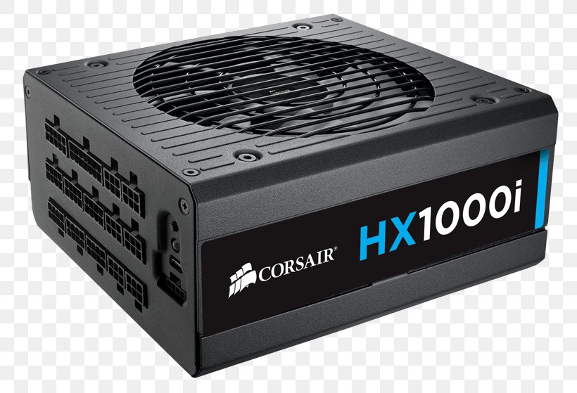 Corsair HX1000i 1000W ATX Black Power Supply Unit Adapter/Cable 80 Plus Corsair Components, PNG, 800x559px, 80 Plus, Power Supply Unit, Atx, Computer Component, Corsair Components Download Free