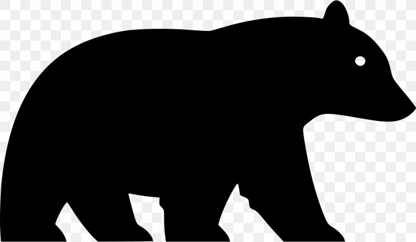 Whiskers American Black Bear Clip Art, PNG, 980x572px, Whiskers, American Black Bear, Bear, Black, Black And White Download Free