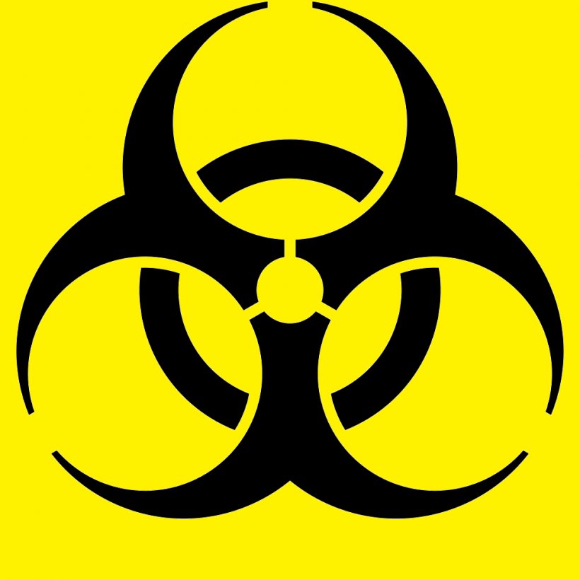 Biological Hazard Hazard Symbol Toxin Clip Art, PNG, 1000x1000px, Biological Hazard, Biology, Biosafety Level, Black And White, Hazard Download Free
