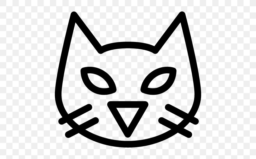 Black Cat Download, PNG, 512x512px, Cat, Android, Black And White, Black Cat, Line Art Download Free