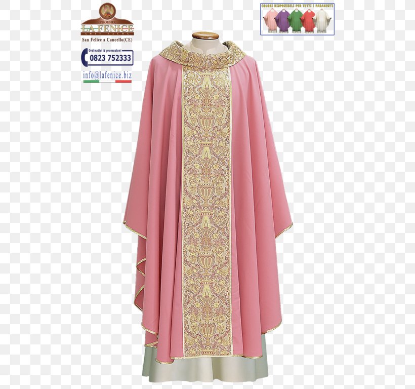 Chasuble Pink Vestment Stole Dalmatic, PNG, 512x768px, Chasuble, Cloak, Clothing, Cope, Dalmatic Download Free