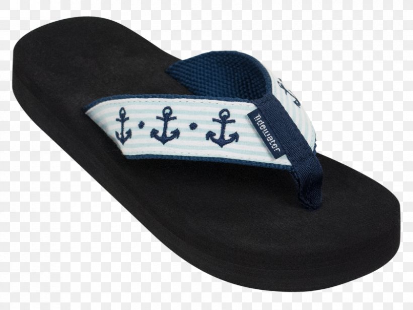 Flip-flops Slipper Shoe Women's Tidewater Sandals Seersucker Anchors Flip Flop Turquoise/Navy/White, PNG, 840x630px, Flipflops, Brand, Clothing, Flip Flops, Foot Download Free
