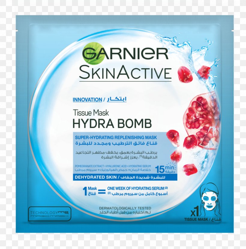 Garnier SkinActive Moisture Bomb The Super Hydrating Sheet Mask Hydrating Cosmetics LÓreal Skin Care, PNG, 988x1000px, Garnier, Beauty Parlour, Cleanser, Cosmetics, Face Download Free