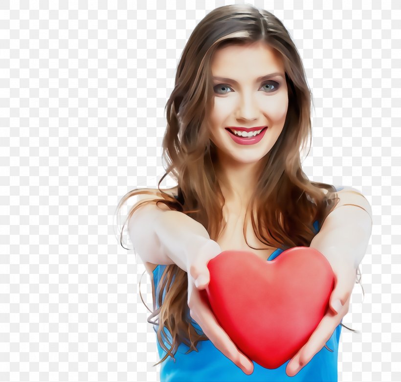 Heart Skin Beauty Shoulder Lip, PNG, 2048x1952px, Watercolor, Arm, Beauty, Brown Hair, Happy Download Free