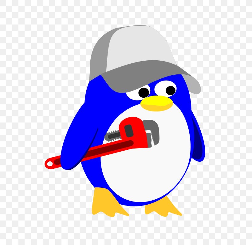 Penguin Plumbing Plumber Wrench Clip Art, PNG, 568x800px, Penguin, Artwork, Beak, Bird, Fictional Character Download Free