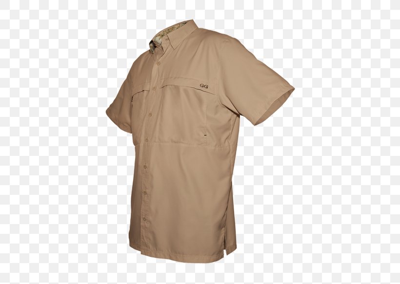 Sleeve T-shirt Khaki Clothing, PNG, 500x583px, Sleeve, Beige, Button, Camouflage, Casual Attire Download Free