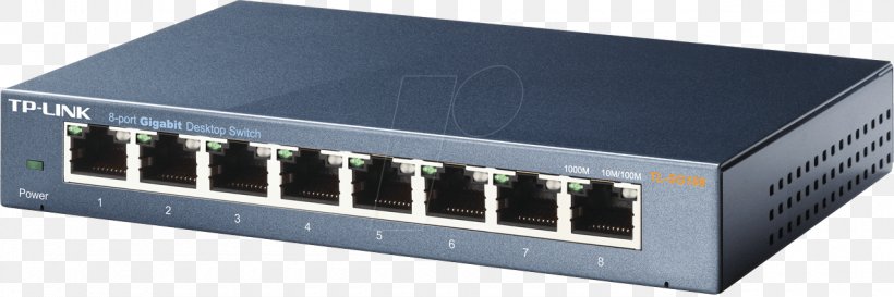 Gigabit Ethernet Network Switch Power Over Ethernet TP-Link Port, PNG, 1280x427px, Gigabit Ethernet, Bandwidth, Computer Component, Computer Network, Electronic Device Download Free