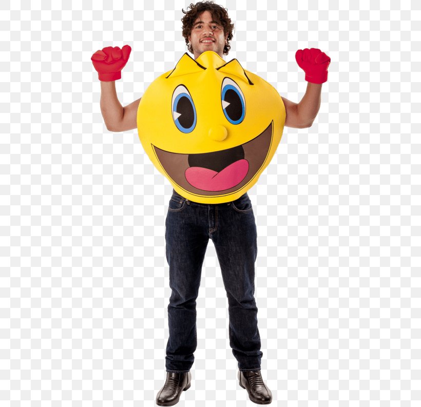 Pac-Man And The Ghostly Adventures Costume Arcade Game Adult, PNG, 500x793px, Pacman, Adult, Arcade Game, Clothing, Costume Download Free