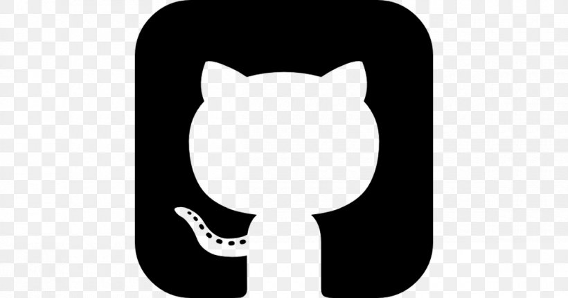 Whiskers GitHub Logo, PNG, 1200x630px, Whiskers, Black, Black And White, Carnivoran, Cat Download Free