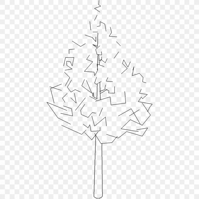 Fir Christmas Tree Christmas Ornament Twig White, PNG, 1000x1000px, Fir, Black And White, Branch, Christmas, Christmas Decoration Download Free