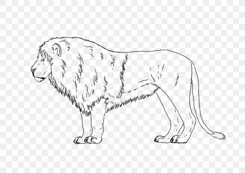 Lion Dog Breed Cat Line Art, PNG, 1024x723px, Lion, Animal, Animal Figure, Artwork, Big Cat Download Free