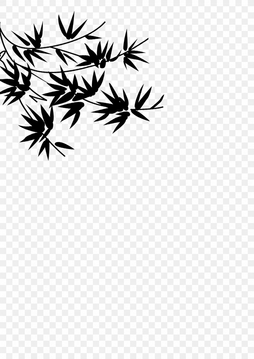 Bamboo Twig Clip Art, PNG, 2480x3508px, Bamboo, Artwork, Bamboe, Black And White, Branch Download Free