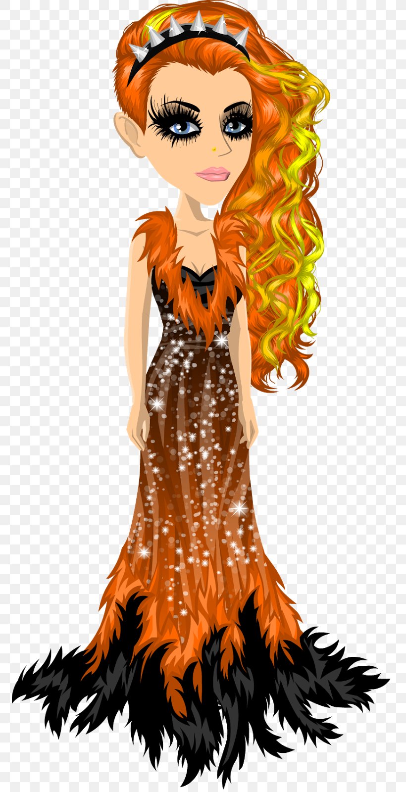 MovieStarPlanet Orange Red Black, PNG, 772x1600px, Moviestarplanet, Art, Black, Brown, Brown Hair Download Free