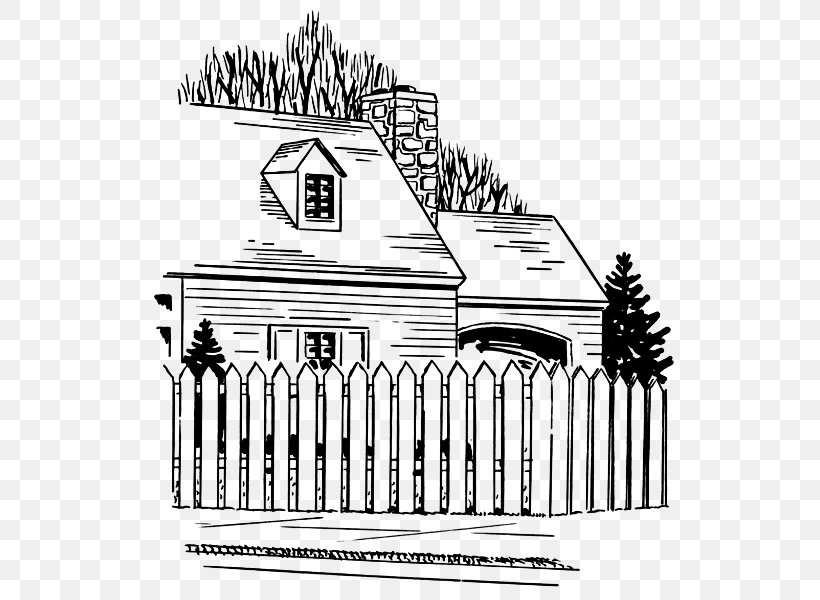 Picket Fence White House Clip Art, PNG, 542x600px, Picket Fence, Arch, Architecture, Area, Back Garden Download Free