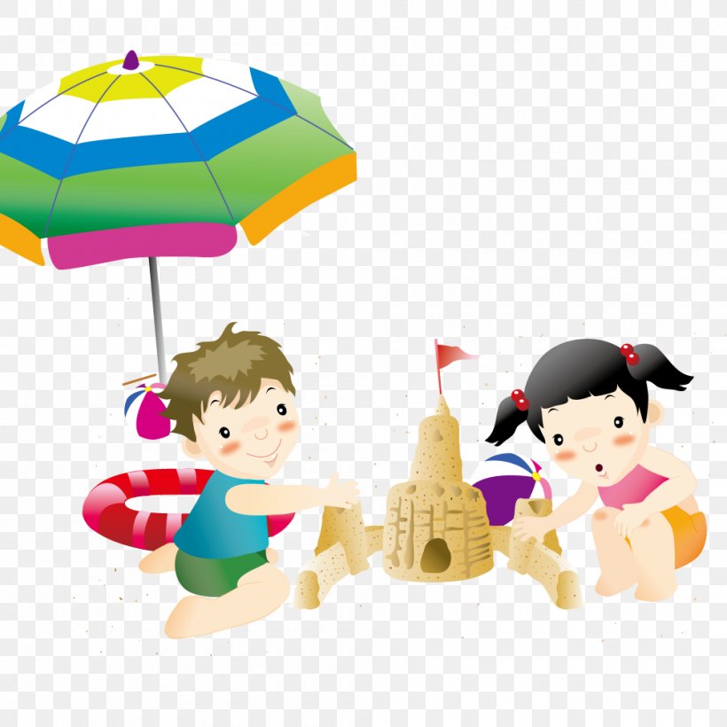 Child Sand, PNG, 1000x1000px, Child, Art, Baby Toys, Cartoon, Childhood Download Free