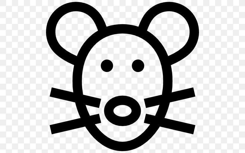 Computer Mouse Rodent Clip Art, PNG, 512x512px, Computer Mouse, Black, Black And White, Happiness, Head Download Free