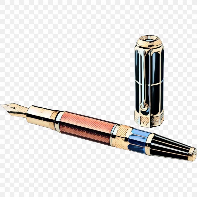 Pen Office Supplies Fountain Pen Writing Implement Writing Instrument Accessory, PNG, 1500x1500px, Pop Art, Fountain Pen, Metal, Office Supplies, Pen Download Free