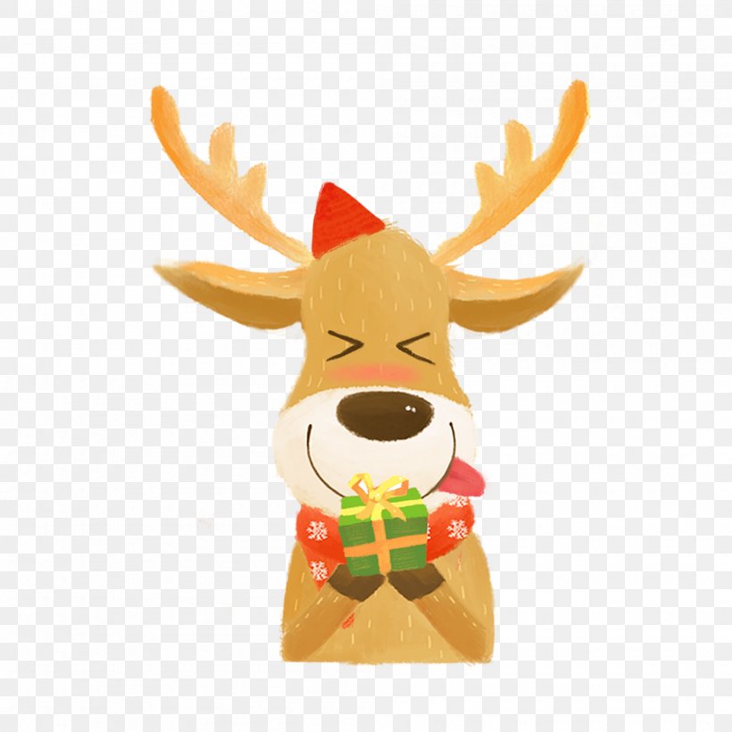 Reindeer Christmas, PNG, 2000x2000px, Deer, Christmas, Christmas Ornament, Christmas Tree, Drawing Download Free
