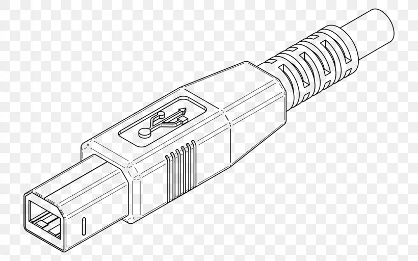 USB IEEE 1394 Computer Electrical Connector Electrical Cable, PNG, 1600x1000px, Usb, Auto Part, Black And White, Computer, Computer Port Download Free
