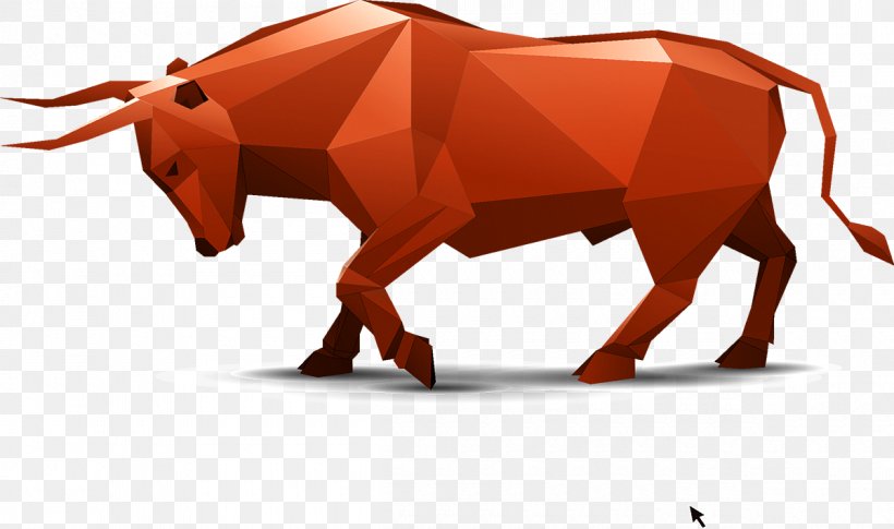 Animal Origami Polygonal Modeling, PNG, 1200x710px, 3d Computer Graphics, Animal, Bull, Cattle Like Mammal, Cow Goat Family Download Free
