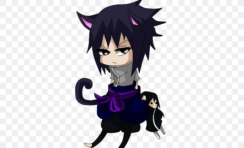 Cat Sasuke Uchiha Chibiusa Itachi Uchiha, PNG, 700x500px, Watercolor, Cartoon, Flower, Frame, Heart Download Free