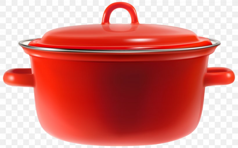 Cookware And Bakeware Red Cooking Bowl Clip Art, PNG, 4000x2489px, Cookware, Ceramic, Cookware And Bakeware, Flowerpot, Kettle Download Free