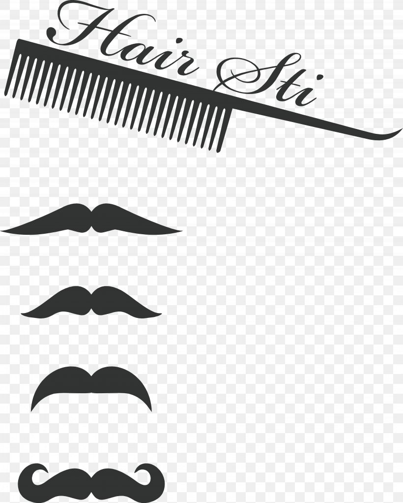 Comb Moustache Barber Hair, PNG, 6134x7648px, Comb, Area, Barber, Beard, Black Download Free