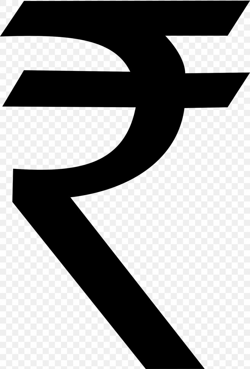 Indian Rupee Sign Clip Art, PNG, 1627x2400px, Indian Rupee Sign, Area, Artwork, Black, Black And White Download Free