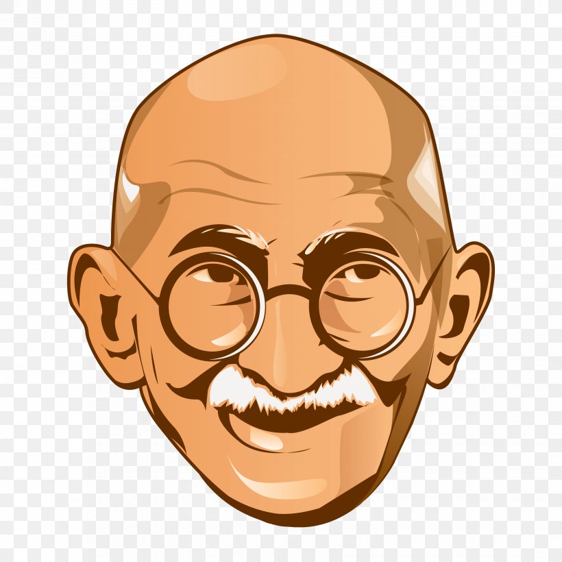 Mahatma Gandhi Gandhi Jayanti YouTube India, PNG, 3300x3300px, Mahatma Gandhi, Cartoon, Cheek, Ear, Face Download Free