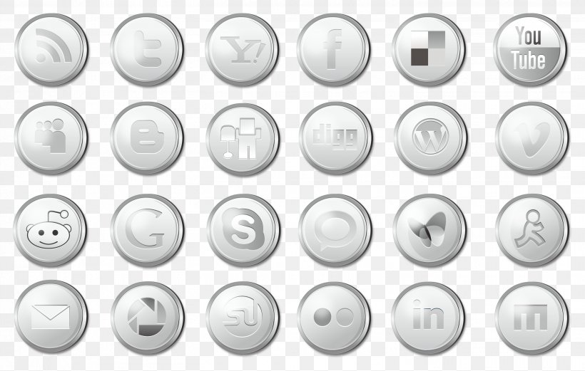 Social Media Icon, PNG, 2907x1849px, Social Media, Black And White, Cdr, Material, Monochrome Download Free