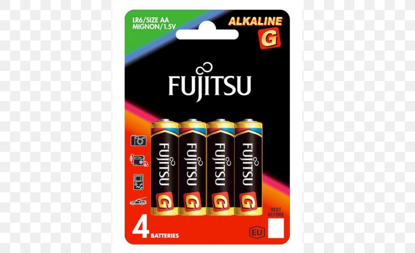 Electric Battery Alkaline Battery AA Battery Fujifilm Fujitsu, PNG, 500x500px, Electric Battery, Aa Battery, Alkali, Alkaline Battery, Battery Download Free