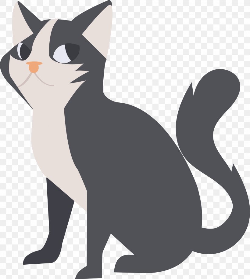 Japanese Bobtail Kitten Euclidean Vector, PNG, 2213x2464px, Japanese Bobtail, Animal, Black Cat, Carnivoran, Cat Download Free