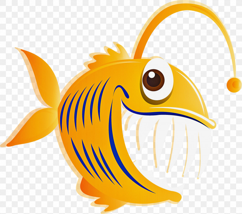 Cartoon Yellow Fish Fish Logo, Png, 3000x2646px, Cartoon, Butterflyfish 