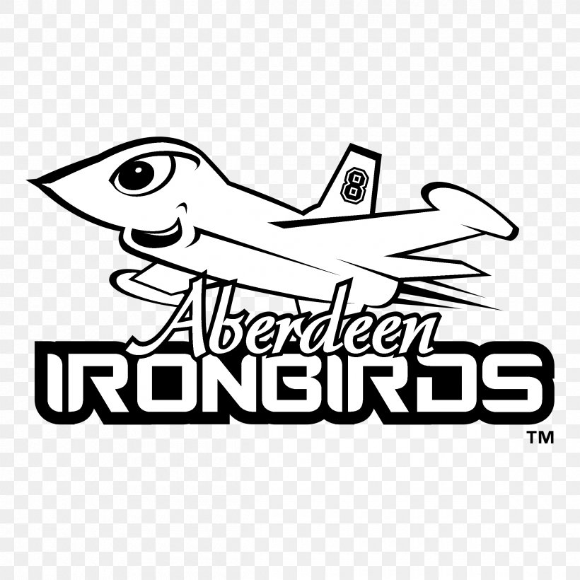 Logo Aberdeen IronBirds Clip Art Brand, PNG, 2400x2400px, Logo, Aberdeen, Area, Artwork, Black Download Free