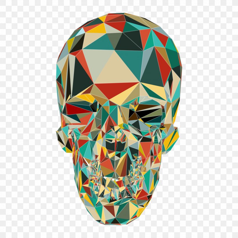 Skull Calavera T-shirt Polygon, PNG, 2084x2084px, Skull, Bone, Calavera, Head, Human Skull Download Free
