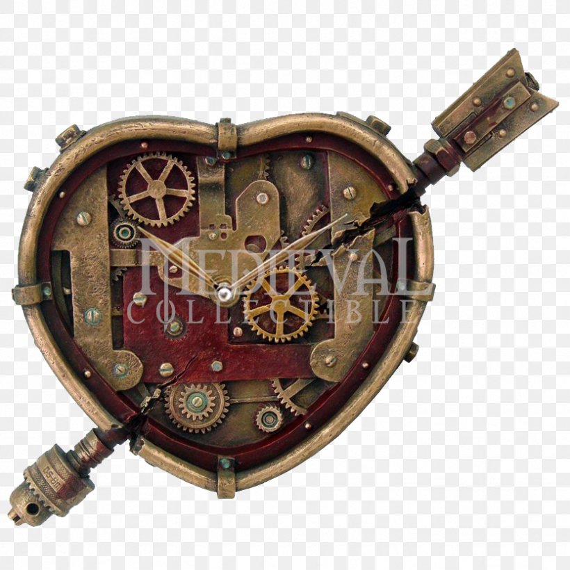 Steampunk Clockwork Heart Science Fiction The Time Machine, PNG, 833x833px, Steampunk, Alternate History, Clock, Clockwork Heart, Cupid Download Free