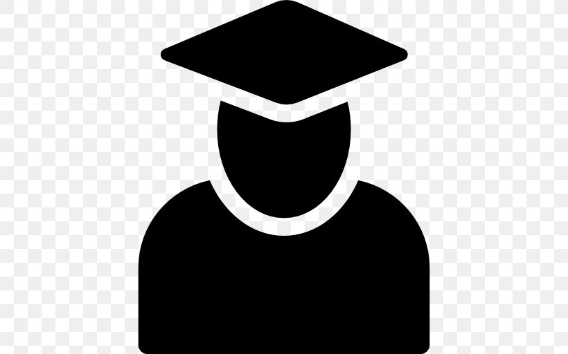 Graduation Ceremony Student Doctorate Clip Art, PNG, 512x512px, Graduation Ceremony, Black, Black And White, Doctorate, Education Download Free