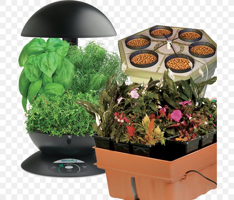 Hydroponics Miracle-Gro AeroGarden Gourmet Herb Seed Pod Kit Flowerpot Aeroponics, PNG, 700x700px, Hydroponics, Aeroponics, Flowerpot, Garden, Gardening Download Free