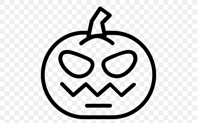 Pumpkin Halloween, PNG, 512x512px, Pumpkin, Area, Black And White, Eyewear, Face Download Free