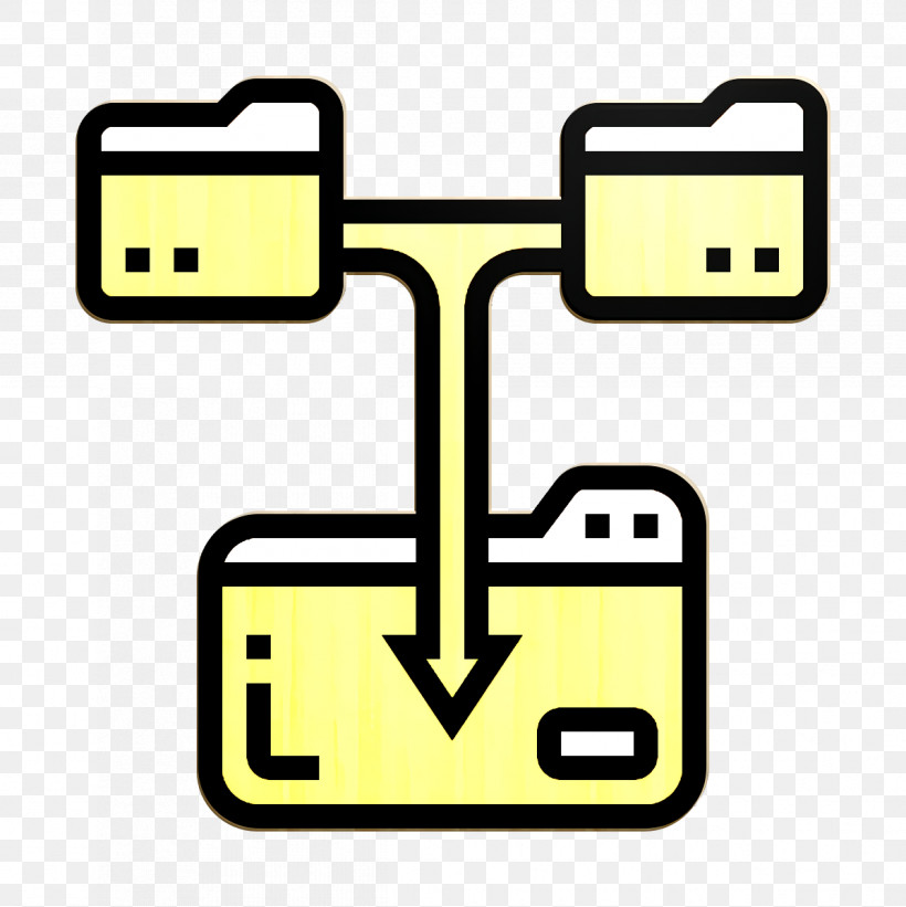 Database Management Icon Files And Folders Icon Download File Icon, PNG, 1198x1200px, Database Management Icon, Download File Icon, Files And Folders Icon, Line, Yellow Download Free