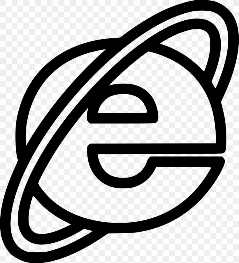 Internet Explorer File Explorer Clip Art, PNG, 888x980px, Internet Explorer, Area, Black And White, File Explorer, Internet Download Free