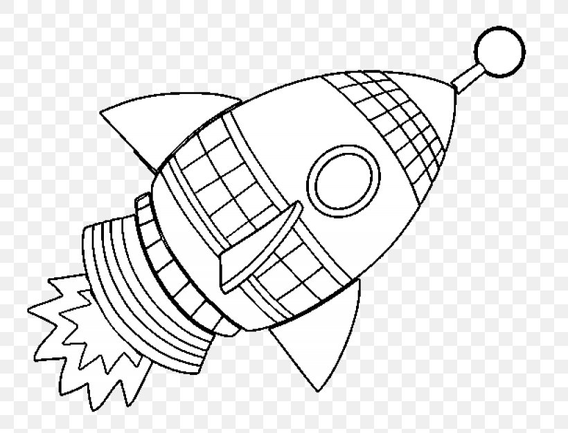 Spacecraft Rocket Coloring Book Outer Space Satellite, PNG, 800x626px, Spacecraft, Area, Artwork, Astronaut, Black And White Download Free