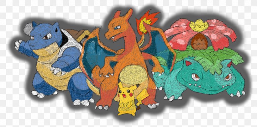 Pokémon Red And Blue Pokémon Yellow Pikachu Squirtle, PNG, 1024x506px, Pikachu, Art, Bulbasaur, Charmander, Eevee Download Free