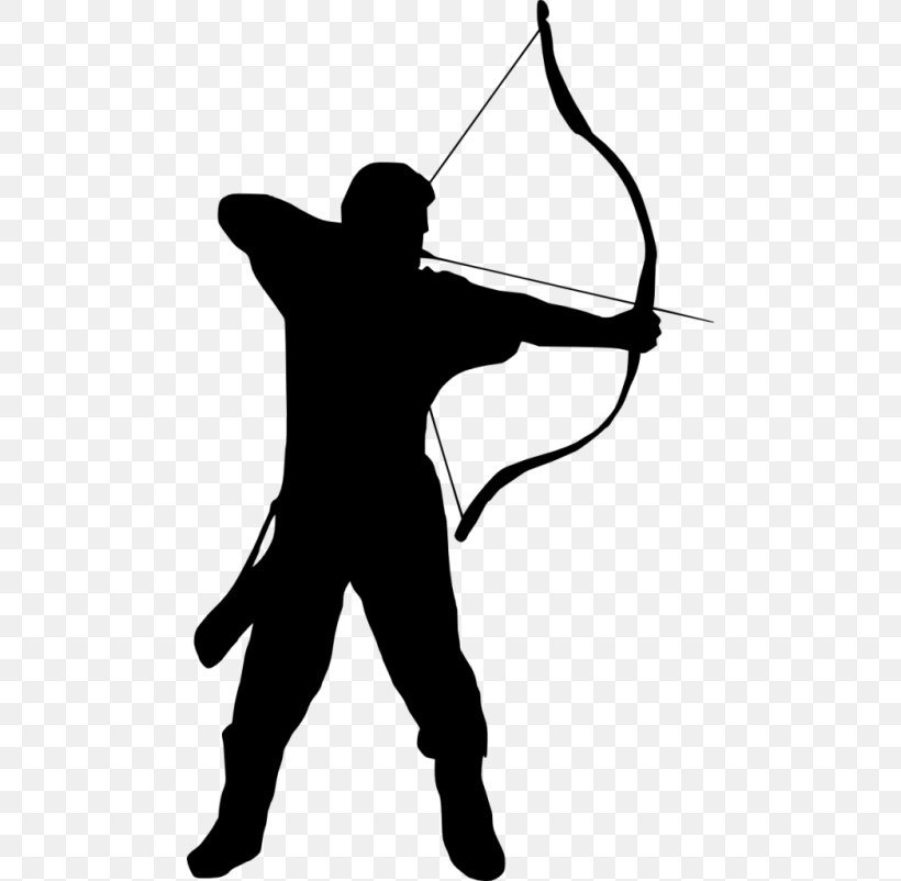 Silhouette Archery Black And White Clip Art, PNG, 480x802px, Silhouette, Archery, Arm, Black, Black And White Download Free