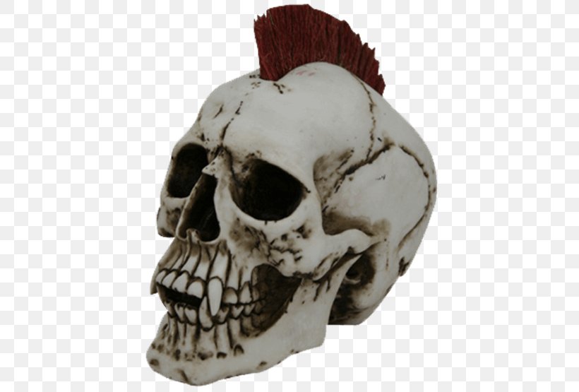 Skull Skeleton Punk Rock Statue Figurine, PNG, 555x555px, Skull, Bone, Facial Skeleton, Figurine, Gargoyle Download Free