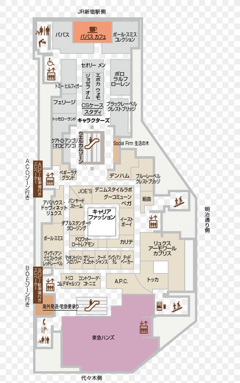 Takashimaya Shinjuku Kinokuniya Southern Theatre TAKASHIMAYA JR Entrance / Exit Premium Friday, PNG, 1001x1596px, Takashimaya, Area, Diagram, Floor Plan, Media Download Free