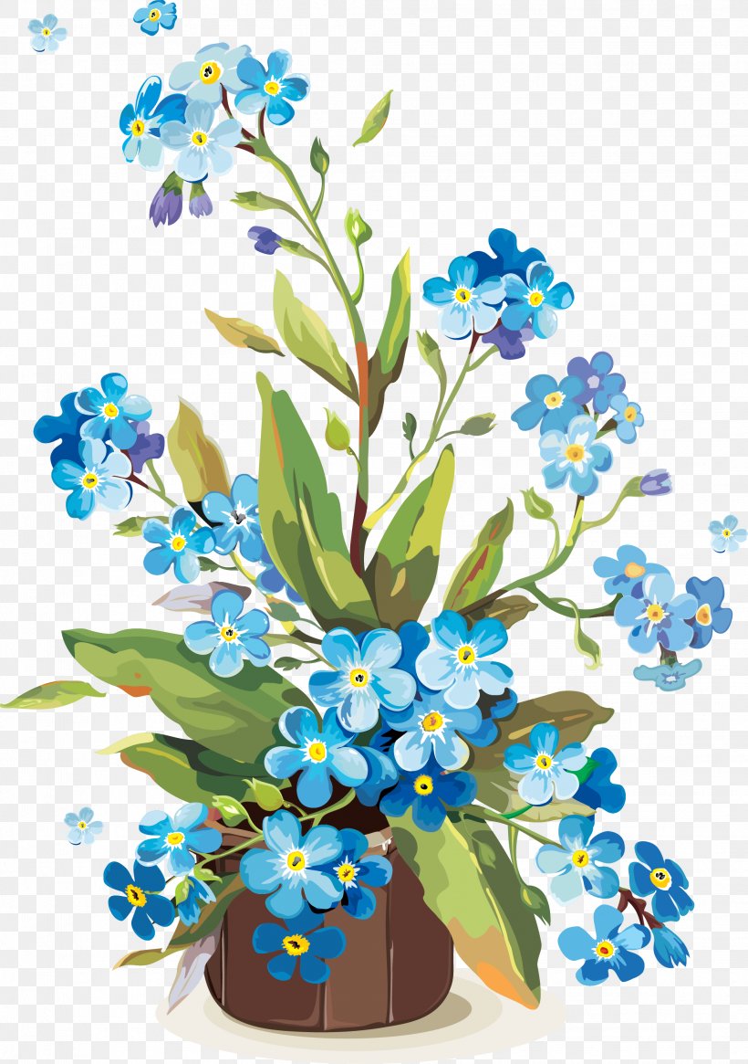 Flower Gouache Watercolor Painting Clip Art, PNG, 2067x2937px, Flower, Art, Borage Family, Color, Cut Flowers Download Free
